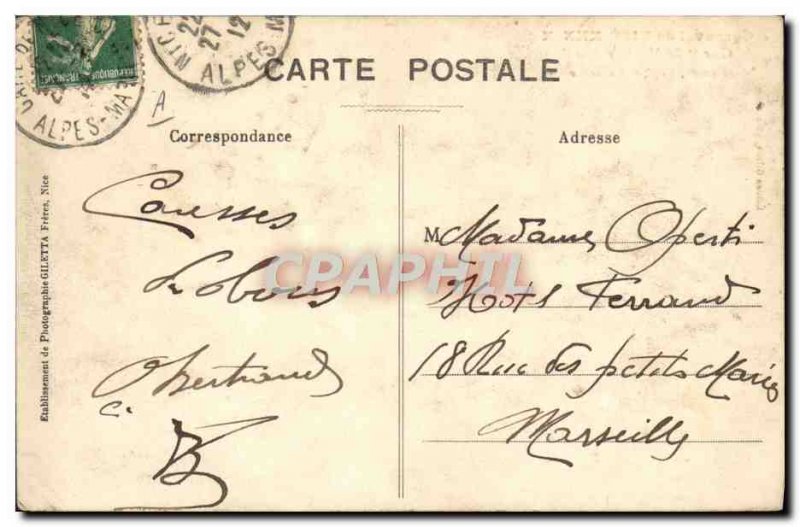 Old Postcard Boxing Nice Carnival XXXIX Char boxing match Monkey