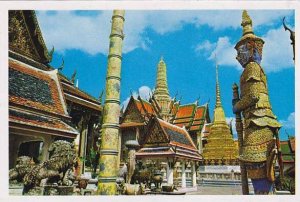 Thailand Bangkok Inside Of Emerald Budda Temple