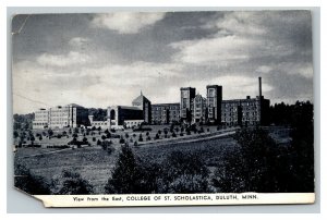 Vintage 1941 Postcard Panoramic View College of St. Scholastica Duluth Minnesota