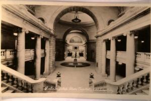 pre-1926 rppc CAPITOL BUILDING INTERIOR Salt Lake City Utah UT Postcard y1325