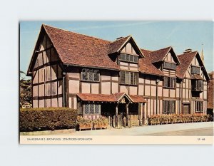 Postcard Shakespeare's Birthplace, Stratford-upon-Avon, England