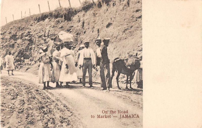 Jamaica On the Road to Market Tuck Vintage Postcard AA54422