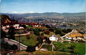 PC Birds Eye View San Fernando Valley from Mulholland Drive Hollywood Hils CA