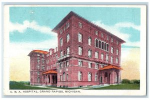 1916 U. B. A. Hospital Exterior Grand Rapids Michigan MI Posted Vintage Postcard