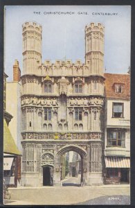 Kent Postcard - The Christchurch Gate, Canterbury   RS10440