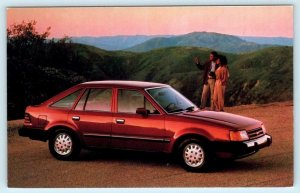 Car Advertising 1987 FORD ESCORT ~ Gentilini Ford, Woodbine, New Jersey Postcard