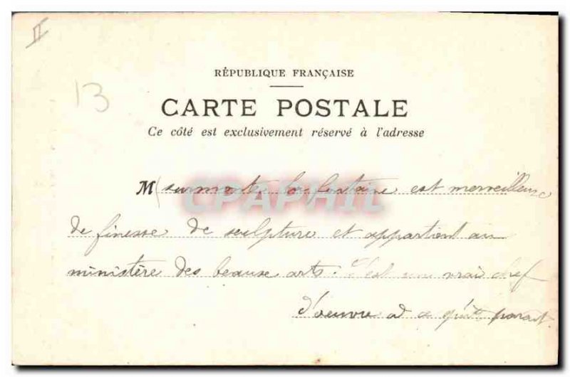 Old Postcard Aix en Provence Place des Precheurs