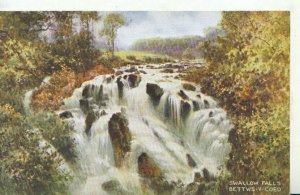 Wales Postcard - Swallow Falls - Bettws-y-Coed - Caernarvonshire - Ref TZ6403