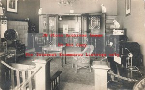 PA, Warren, Pennsylvania, RPPC, M.H.'s Victrola Store Interior, Music Boxes