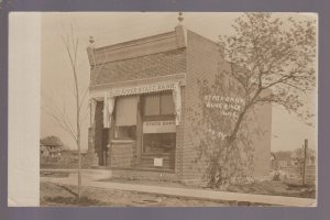 Blue River WISCONSIN RPPC 1909 STATE BANK nr Boscobel Muscoda Richland Center KB