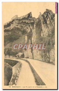 Old Postcard Besancon Walls and the Citadel