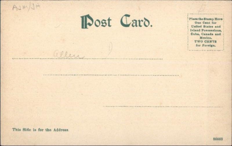 Ellsworth ME Union River Lumber Scene Logs Logging c1910 Postcard