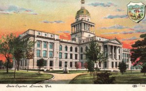 Vintage Postcard 1909 The State Capitol Building Lincoln Nebraska NE Structure