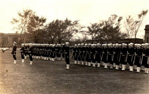 RPPC 1936  US Navy Sailors  Great Lakes  Illinois Training Center   Postcard