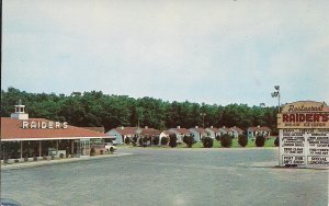 Sharon MA Raiders Village Motel Hotel, Restaurant, Ice Cream Sign 1960's