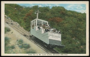 Cable Car on Mt. Lowe Incline. California. Pacific Electric Railway. E.C. Kropp