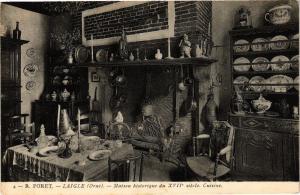 CPA Laigle-Maison historique du XVII siécle. Cuisine (43668)