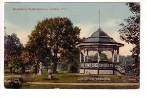 Bandstand, Public Gardens, Halifax, Used 1914 Split Ring Cancel, Nova Scotia