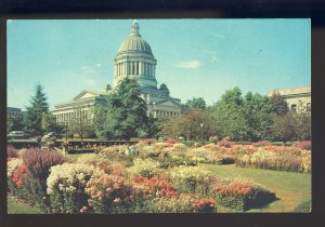 Olympia, Washington/WA Postcard, Sunken Gardens, State Capitol