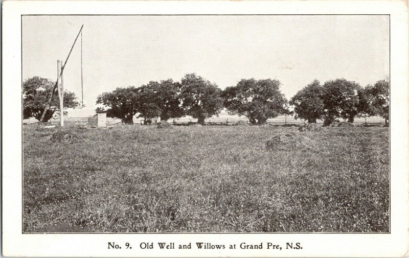 No. 9 Old Well Willows Grand Pre N.S. Canada Private Mailing Card Postcard UB 