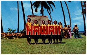 Vintage Hawaiian Postcards Hula Girls Palms Kodak Hula Show Mike Roberts Photo