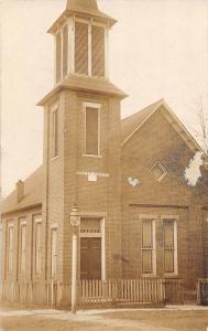 D64/  Mount Morris Pennsylvania Pa Real Photo RPPC Postcard 1913 Donley Chapel