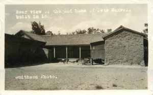 Postcard RPPC New Mexico Rear view old Home Peter Maxwell 23-3967