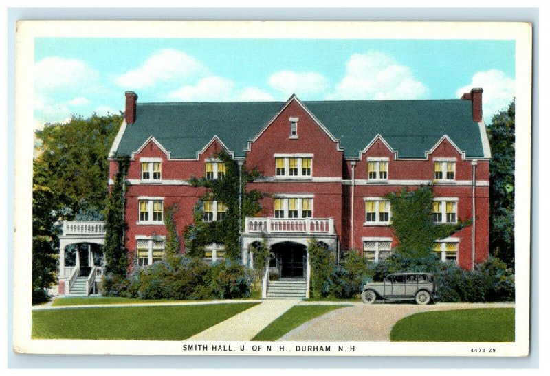 c1920s Smith Hall, University of New Hampshire Durham New Hampshire NH Postcard 