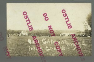 Poplar Grove MINNESOTA RPPC c1910 BASEBALL GAME nr Greenbush Roseau GHOST TOWN!