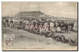 Postcard Old Army Morocco Oriental Taourirt The Spahis camp