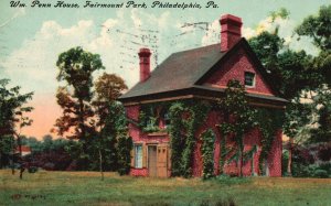 1911 William Penn House Fairmont Park Philadelphia Pennsylvania PA Postcard