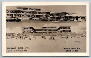 RPPC  Cocoanut Grove Apts  Daytona Beach  Florida  Real Photo Postcard  1951