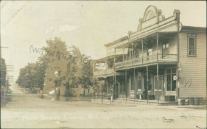 Chaffee, New York - Main street scene, 1917 - Vintage Erie Co, NY Photo Postcard 
