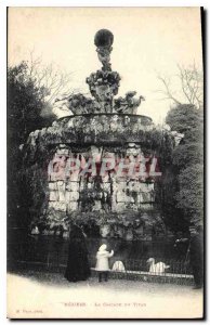 Old Postcard Beziers Cascade Titan