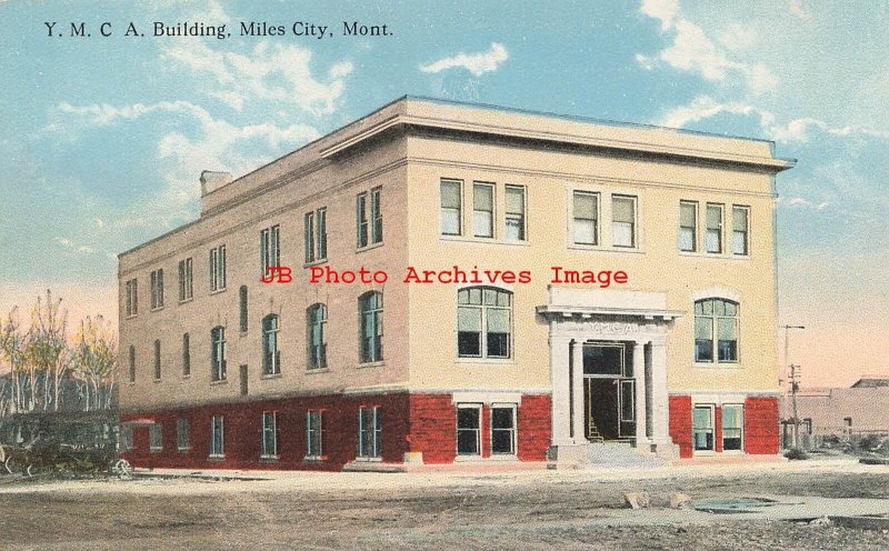 MT, Miles City, Montana, YMCA Building, Exterior View, Bloom Bros Pub No A-10130