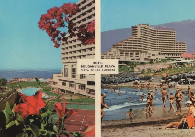 Hotel Bouganville Playa De Las Americas Tenerife Spain Postcard