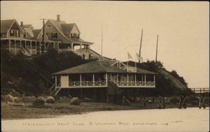 North Weymouth MA Massachusetts Wessagussett Yacht Club 1911 Used RPPC