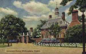 Governors Palace  - Williamsburg, Virginia VA  