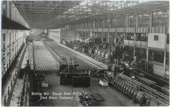 RPPC Rolling Mill Rouge Steel Plant Ford Motor Co MI Real Photo by Garraway Co.