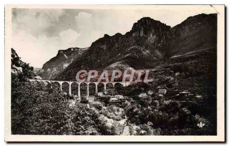 Old Postcard Gorges Du Loup Viaduct Panorama