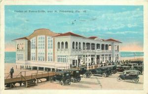 Autos Casino Pass-a--Grille St Petersburg Florida 1923 Postcard Kropp 2722