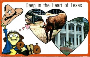 USA Deep in the Heart of Texas Chrome Postcard 08.54