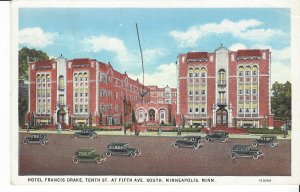 POSTCARD HOTEL FRANCIS DRAKE FIFTH AVE SOUTH MINNEAPOLIS MINNESOTA