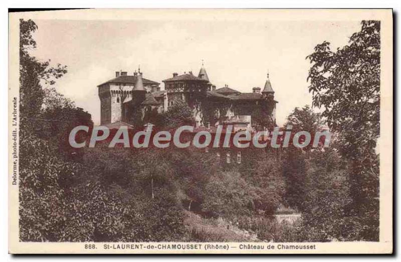 Postcard Old St Laurent De Chamousset The Castle