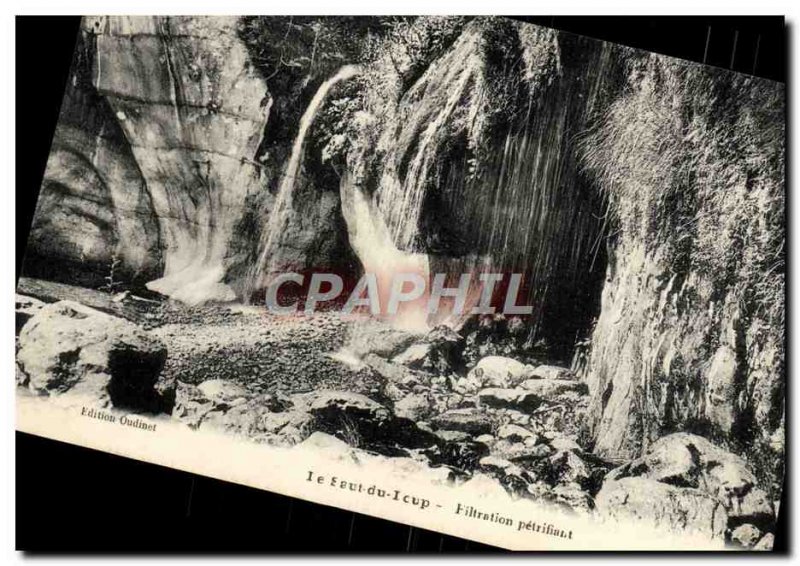 Old Postcard Le Saut du Loup Filtration petrifying