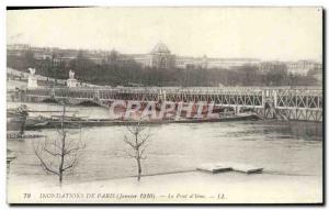 Old Postcard From Paris Floods The bridge & # 39Iena