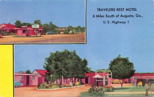 Postcard Travelers Rest Motel in Augusta, Georgia~129613