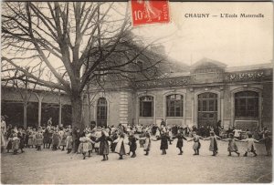 CPA CHAUNY L'Ecole Maternelle (156053)