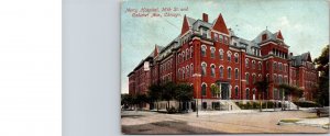 1908 Mercy Hospital 26th Street & Calumet Ave. Chicago Illinois Posted Postcard
