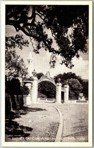 CA-California, Sather Gate, University of California, RPPC Real Photo, Postcard